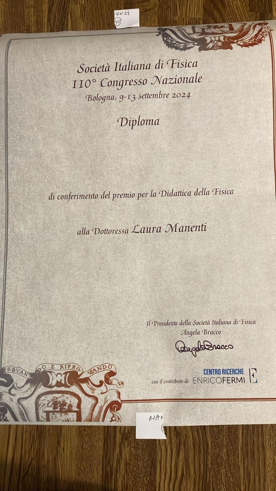 Premio della Società di Fisica Italiana