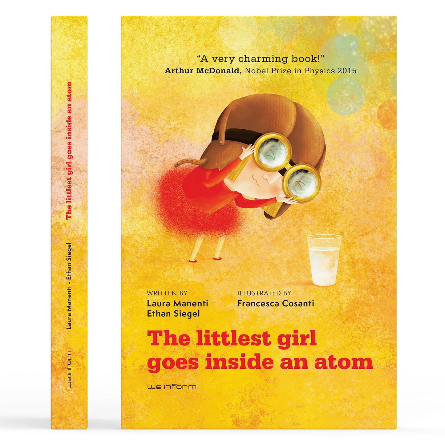 The littlest girl goes inside an atom